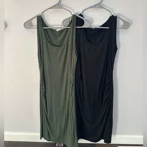 Pinkblush Ribbed Tank Maternity Dress Bundle